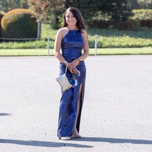 Beautiful navy blue sparkly dress😭😭😭